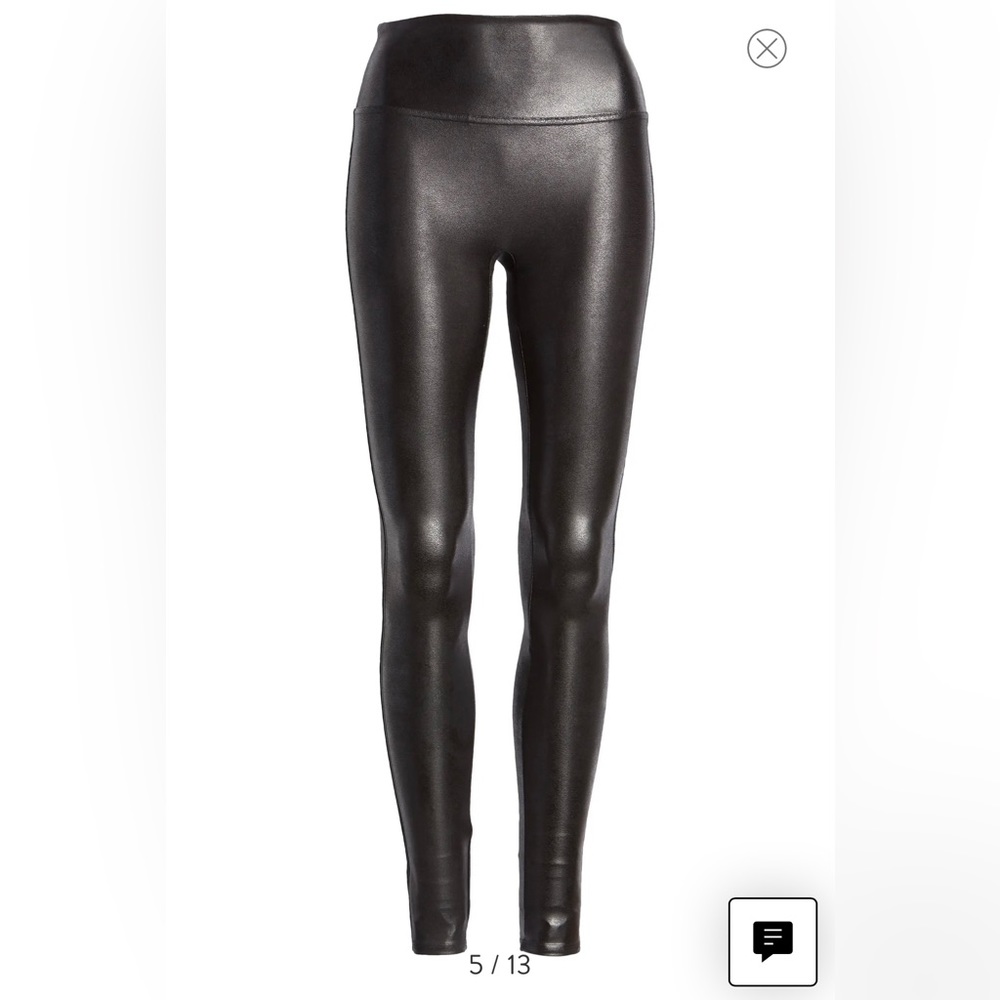 Spanx faux leather leggings - size S